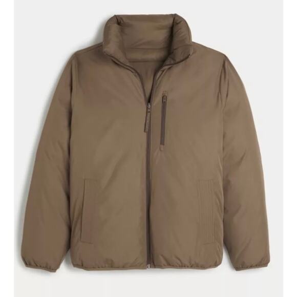 Hollister Other - Hollister NWT Men Ultimate Collection Reversible Brown Puffer Jacket size Large